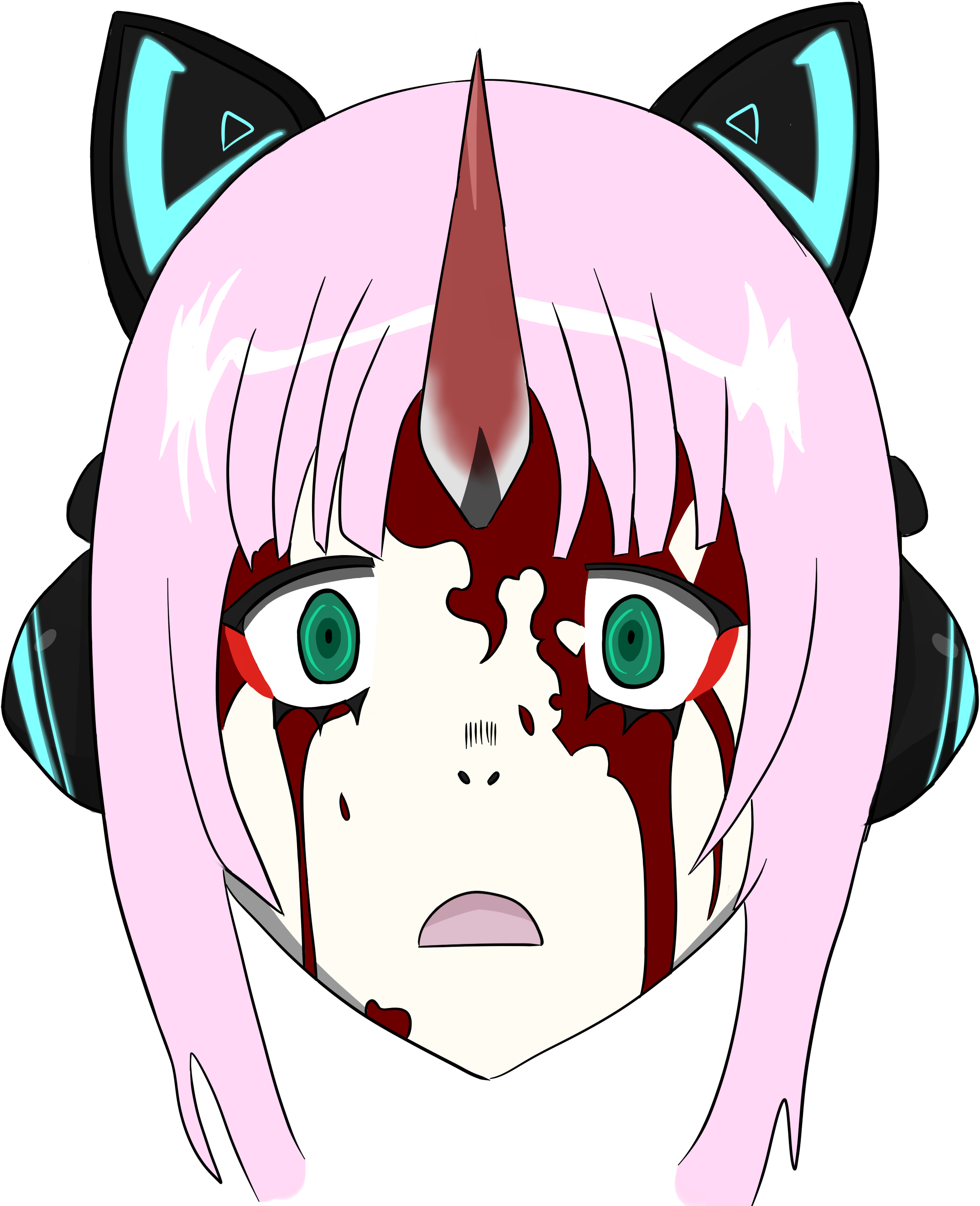 Flcl - Hidomi Hibajiri Clipart (2695x2821), Png Download