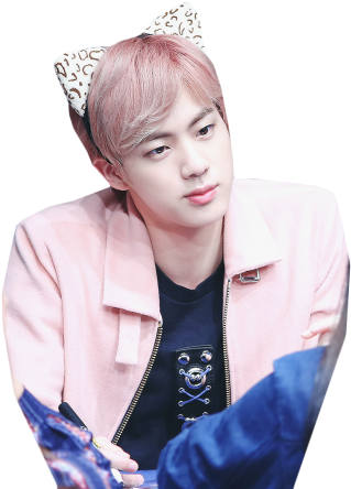 #bts Jin #bts Jin Spring Day #bts Розовая Принцесска - Bts Con Orejitas Clipart (700x466), Png Download