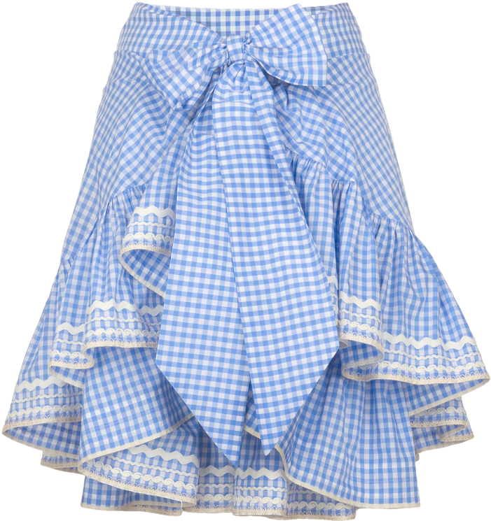 Lh Ss2014 Fs Final Flirty Skirt Vichy Sky 1 Retro Apron - A-line Clipart (768x1024), Png Download