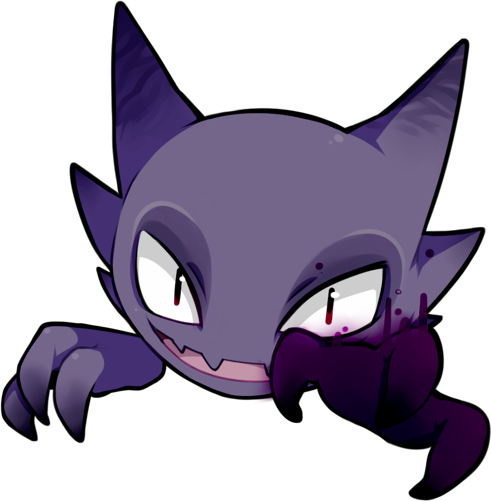 Gave Haunter Another Work Through And He Came Out Much - Cartoon Clipart (1000x1000), Png Download