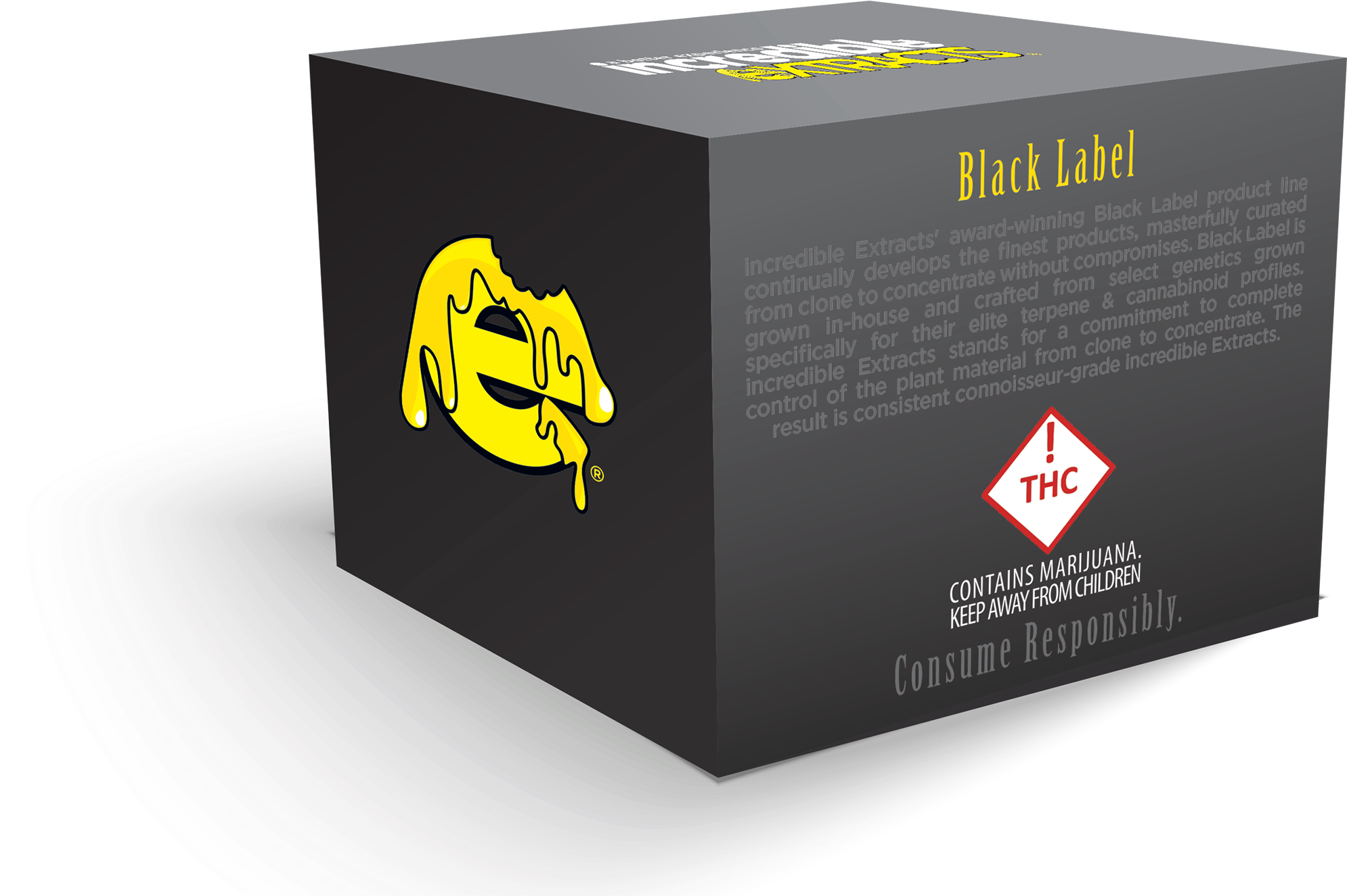 Incredible Extracts Black Label - Box Clipart (1989x1491), Png Download