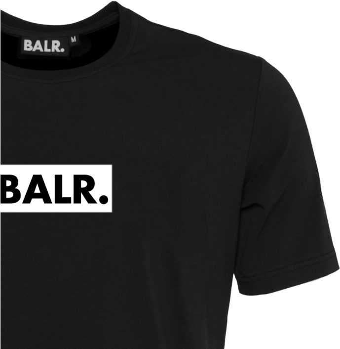 Club T-shirt Black Detail 1 - Balr Clipart (800x800), Png Download