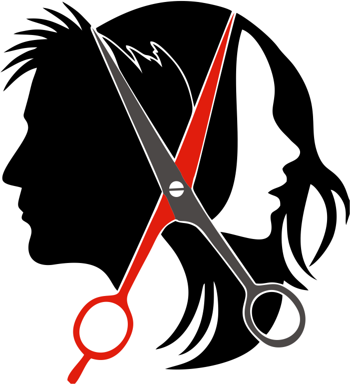 Graphic Freeuse Download Logo Hairstyle Parlour Clip - Salon Logo - Png Download (703x774), Png Download