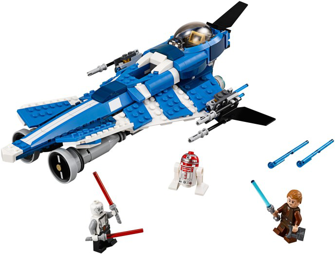 75087 Anakin's Custom Jedi Starfighter - Lego Star Wars Anakin's Custom Jedi Starfighter 75087 Clipart (690x690), Png Download