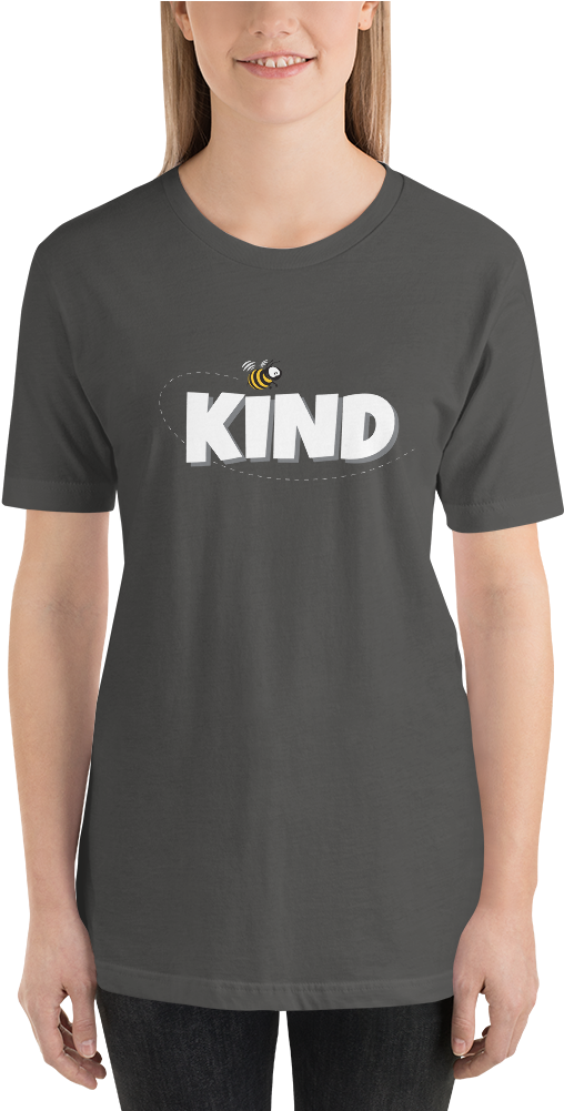 Bee Kind Featuring Busy The Bee, T-shirt By Rob Kaz - T-shirt Clipart (1000x1000), Png Download