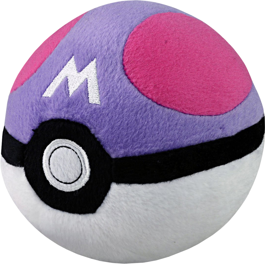 Pokemon - Master Ball Peluche Clipart (1080x1079), Png Download
