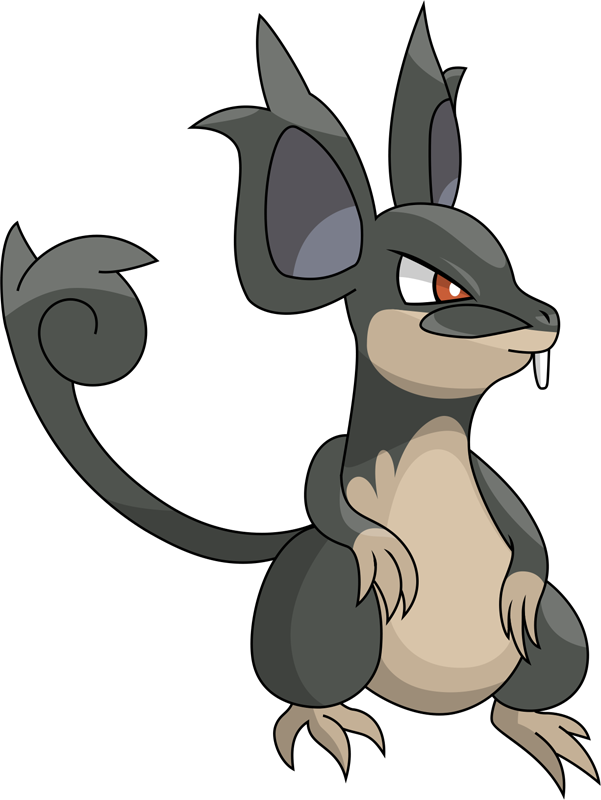 Pokemon Alolan Rattata Is A Fictional Character Of - Rattata Pokemon Clipart (601x800), Png Download