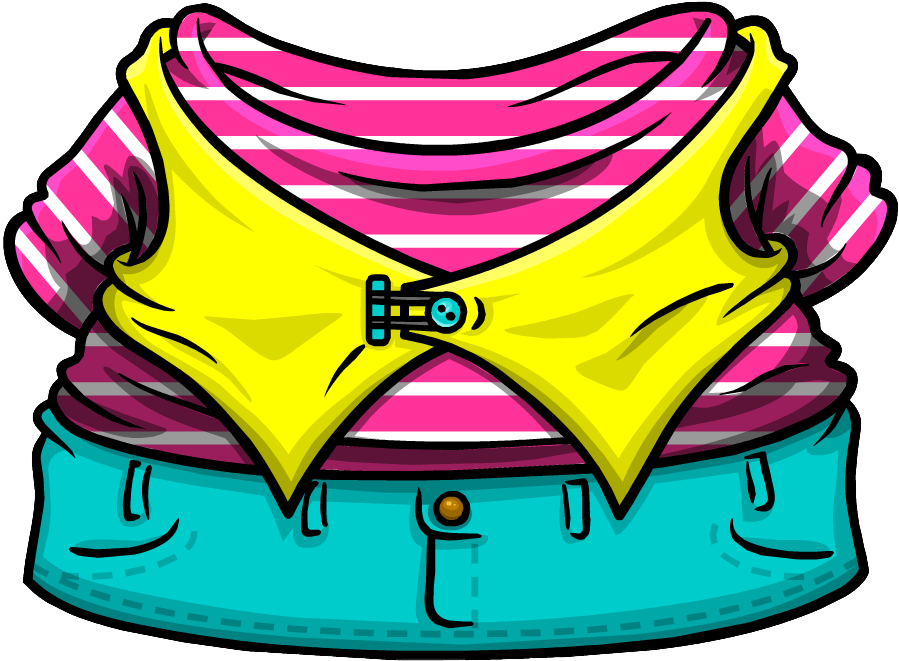 Club Penguin Clothes Clipart (900x667), Png Download