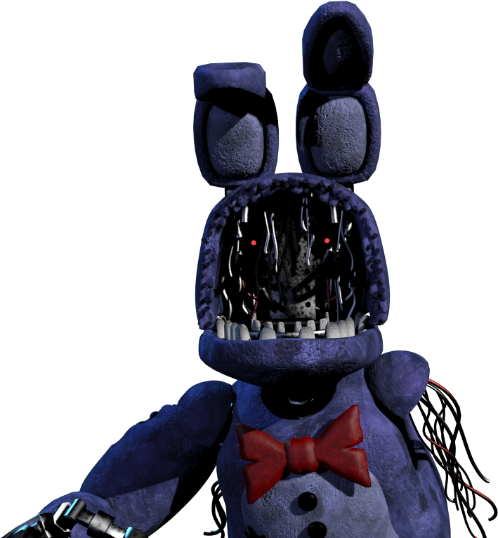 Face Transparent Bonnie - Fnaf 2 Withered Bonnie Clipart (1024x768), Png Download