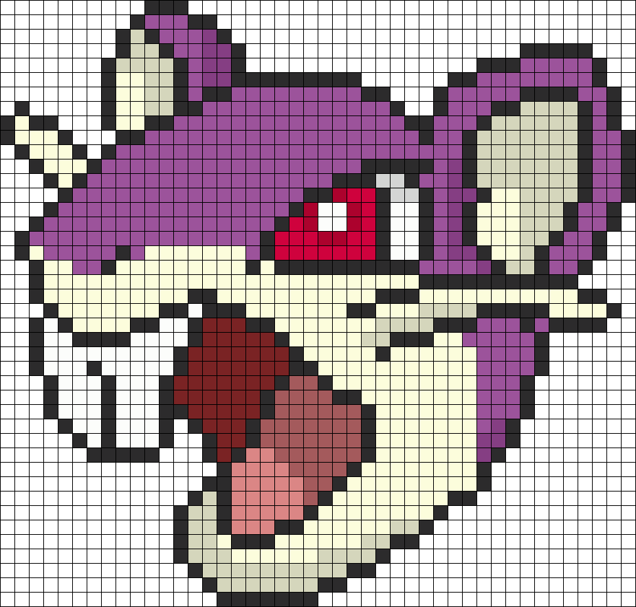 Pokemon Battle Trozei Rattata Perler Bead Pattern / - Small Pikachu Pixel Art Minecraft Clipart (925x883), Png Download