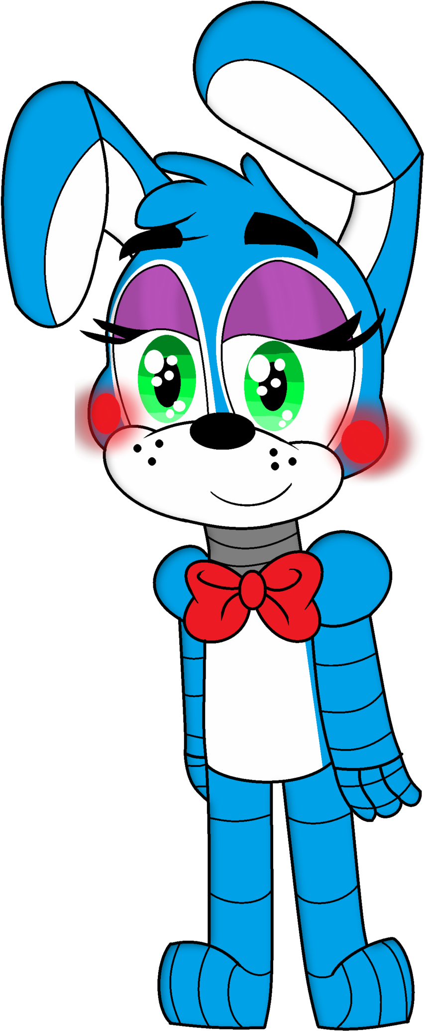 Fnaf Drawing Challenge - Fnaf Toy Bonnie Drawing Clipart (854x2070), Png Download
