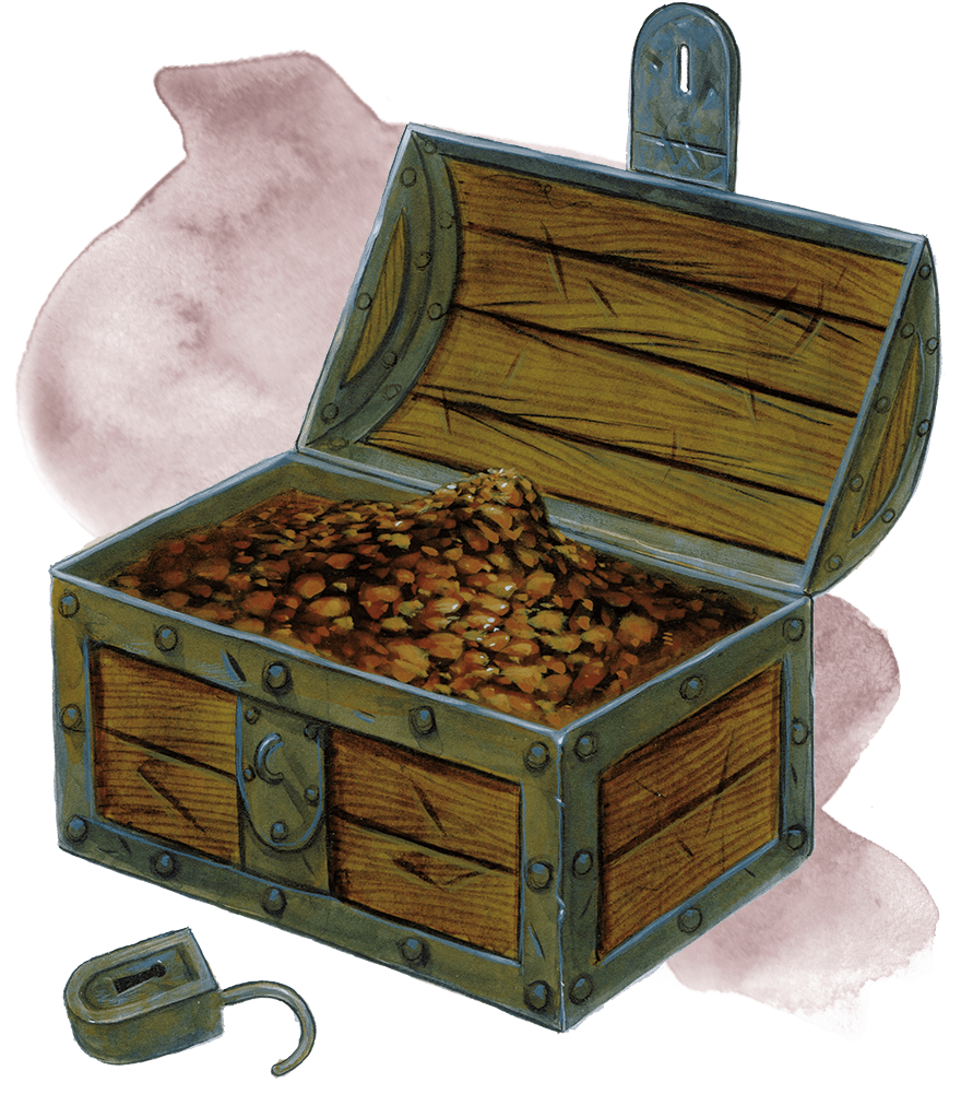 To Any Dragonborn, The Clan Is More Important Than - Treasure Chest Dnd Png Clipart (917x1000), Png Download