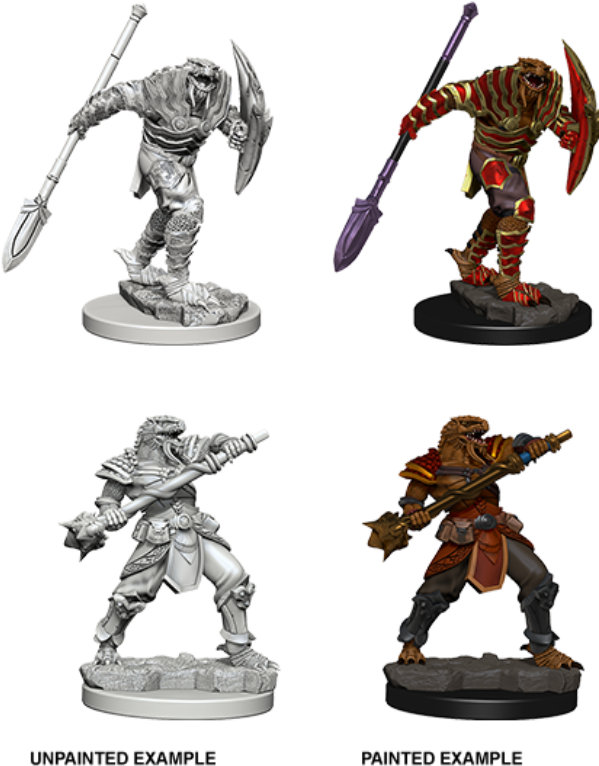 Wzk73340 Dragonborn Fighter $4 - Nolzur's Marvelous Miniatures Dragonborn Painted Clipart (600x800), Png Download