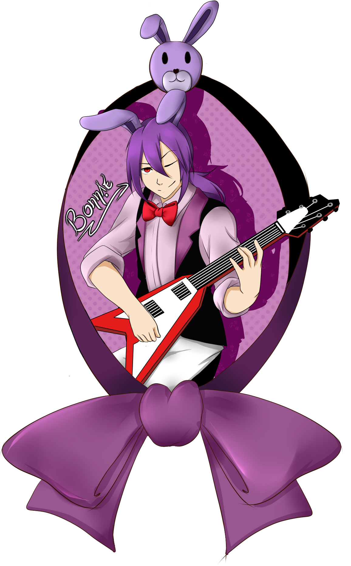 ♥ Hello ♥ Jodankun - Fnaf Bonnie Human Version Clipart (1200x1900), Png Download