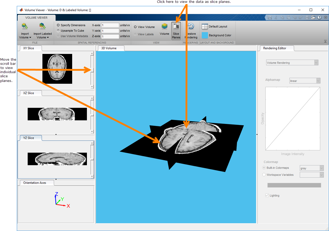 You Can Also Zoom In And Rotate This View Of The Data - Matlab Volume Viewer App Clipart (1276x910), Png Download