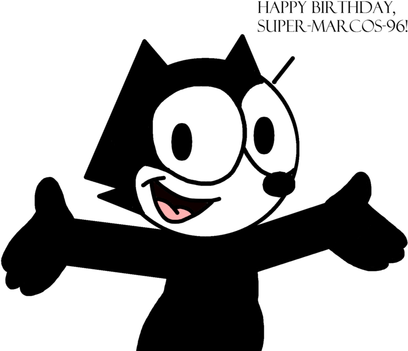 Felix Wishes To Me By Marcospower On - Bootleg Felix The Cat Clipart (894x894), Png Download