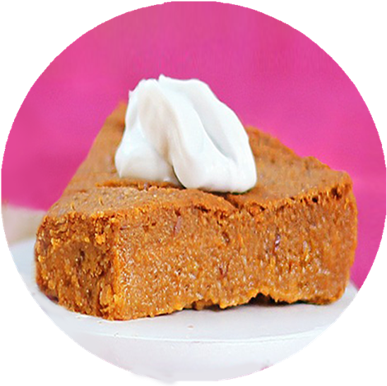 Crustless Pumpkin Pie - Pumpkin Pie Clipart (580x551), Png Download