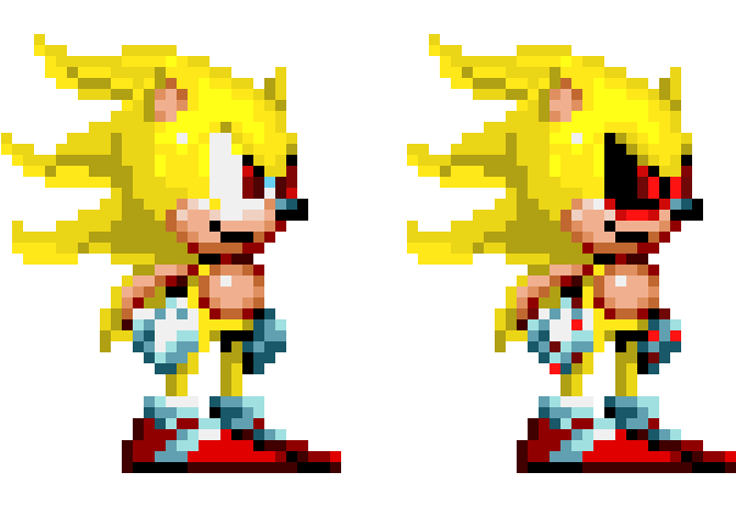 Super Sonic And Super Sonic - Super Sonic Sonic Mania Clipart (740x470), Png Download