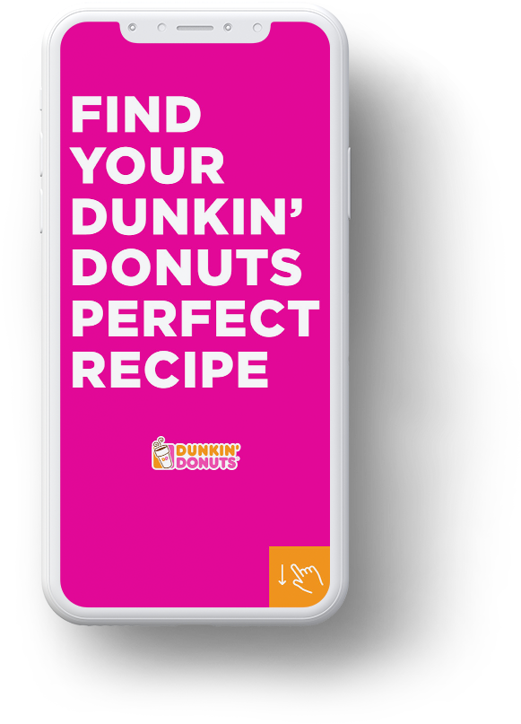 The Ad Helped Promote Dunkin Donuts Flavors While Allowing - Smartphone Clipart (1440x960), Png Download