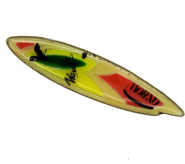 Oxbow Surf Board Pin - Surfboard Clipart (596x530), Png Download