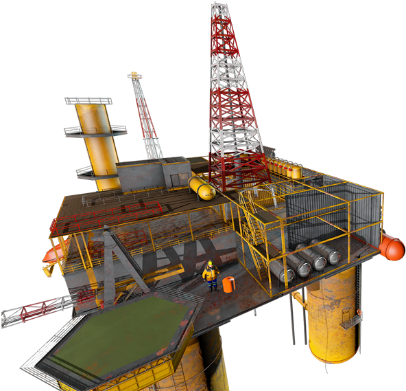 Serious Games Using Digital Twins Of Offshore Oil & - Construction Clipart (600x572), Png Download