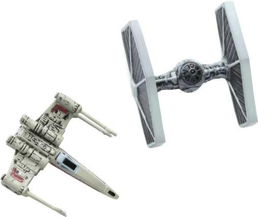 X-wing & Tie Fighter Magnet Set - Airplane Clipart (600x600), Png Download