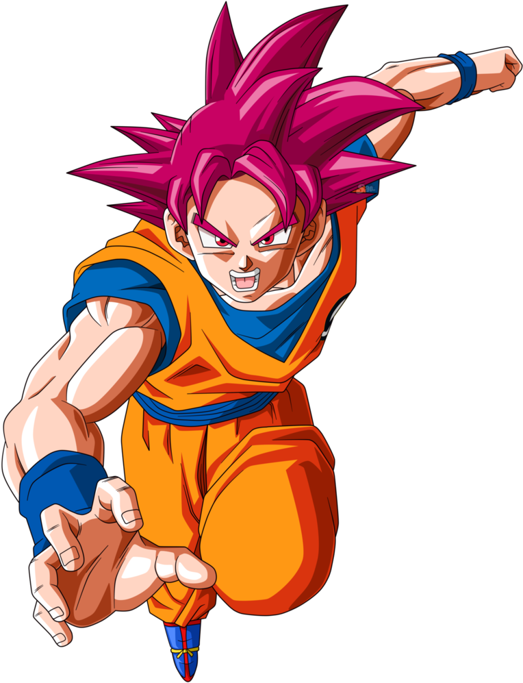 Goku Dios Png - Super Saiyajin Fase Dios Clipart (780x1025), Png Download