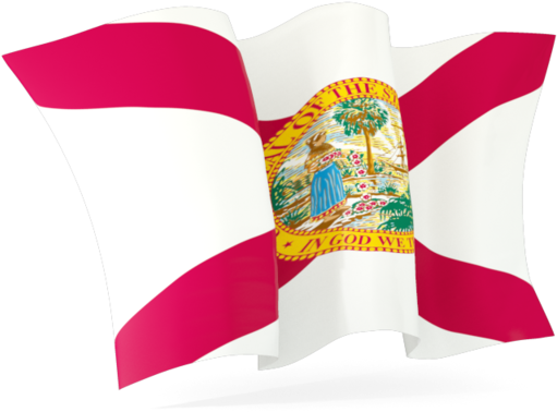 Florida Flag Vector - Waving Florida Flag Clipart (640x480), Png Download