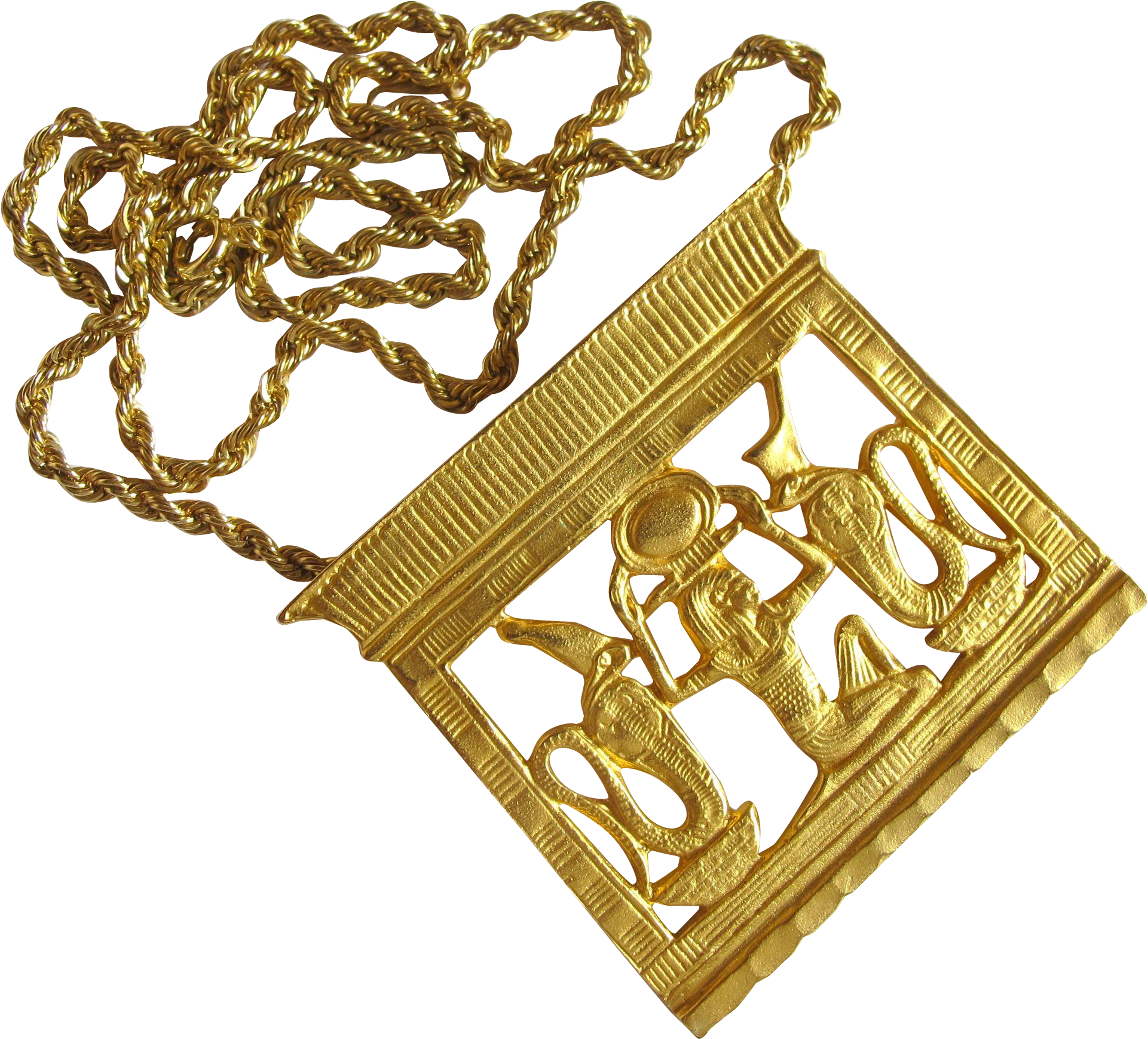 Vintage Mma King Tut Exhibit Heh Counterpoise Pendant - Locket Clipart (1920x1920), Png Download