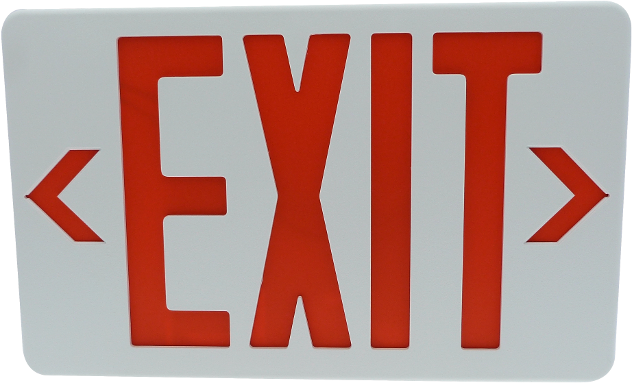Led Exit Sign - Exit Sign Transparent Clipart (1024x654), Png Download