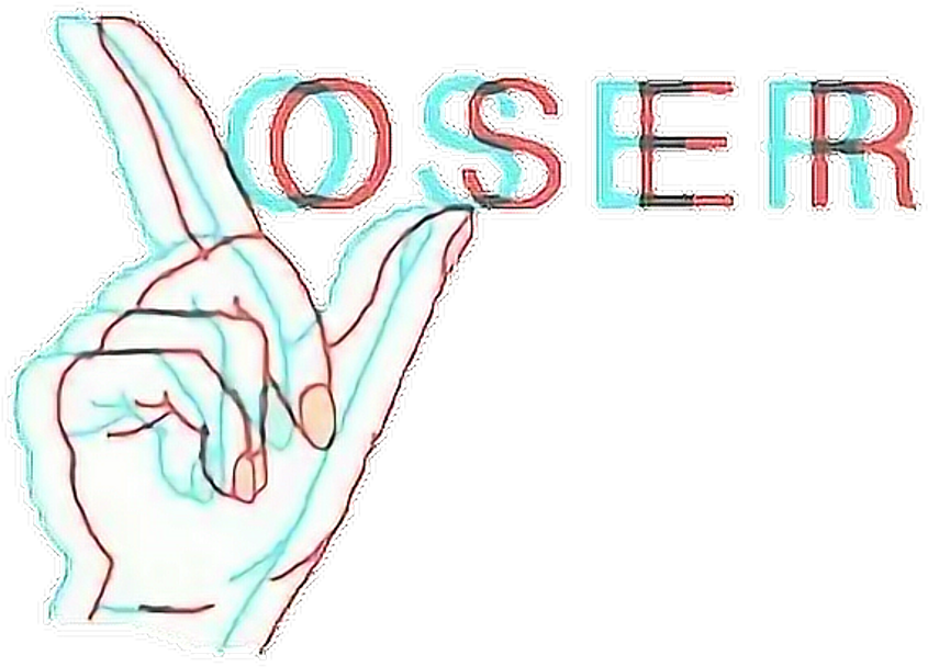 #png #edit #overlay #tumblr #loser - Loser Tumblr Png Clipart (1024x772), Png Download