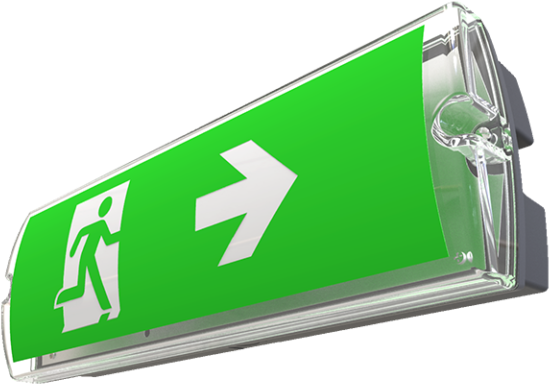 Visor Ss Exit Sign Black - Sign Clipart (768x555), Png Download