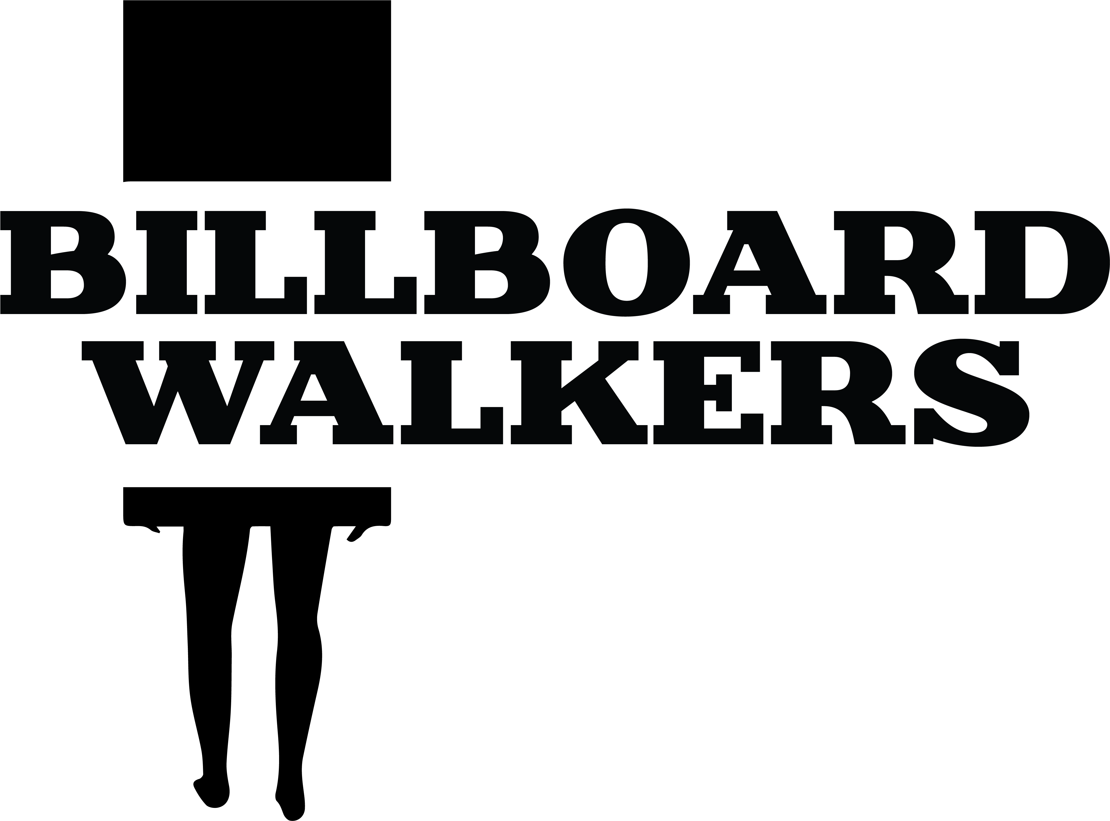 Billboard Walkers Billboard Walkers Clipart (4447x3259), Png Download