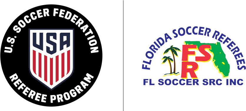 The Us Soccer Member Must Contact Their Sending State - Usa Soccer Referee Logo Clipart (894x411), Png Download