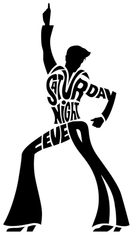 Saturday Night Fever Png - Saturday Night Fever Black And White Clipart Transparent Png (1500x844), Png Download