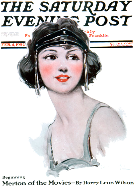 Saturday Evening Post Cover 2 4 1922 - Saturday Evening Post Halloween Covers Clipart (500x658), Png Download
