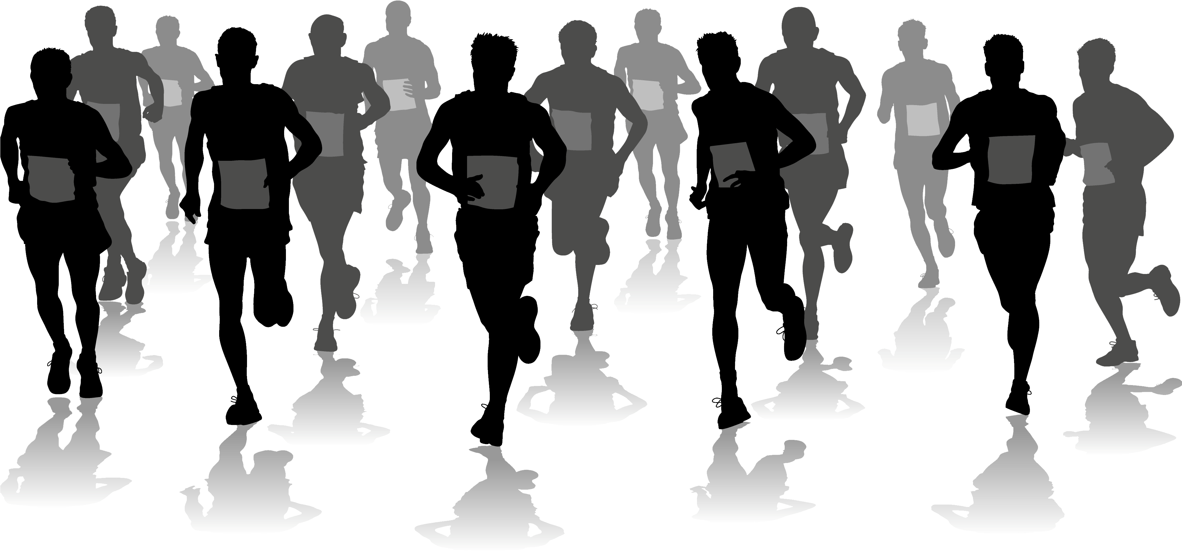 Saturday, April 22nd - Marathon Runner Clipart - Png Download (3948x1840), Png Download