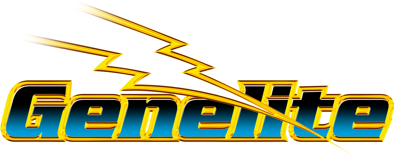 Genelitelogo No Glow - Genelite Clipart (1570x730), Png Download