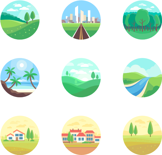 Landscapes Collection - Sphere Clipart (600x564), Png Download