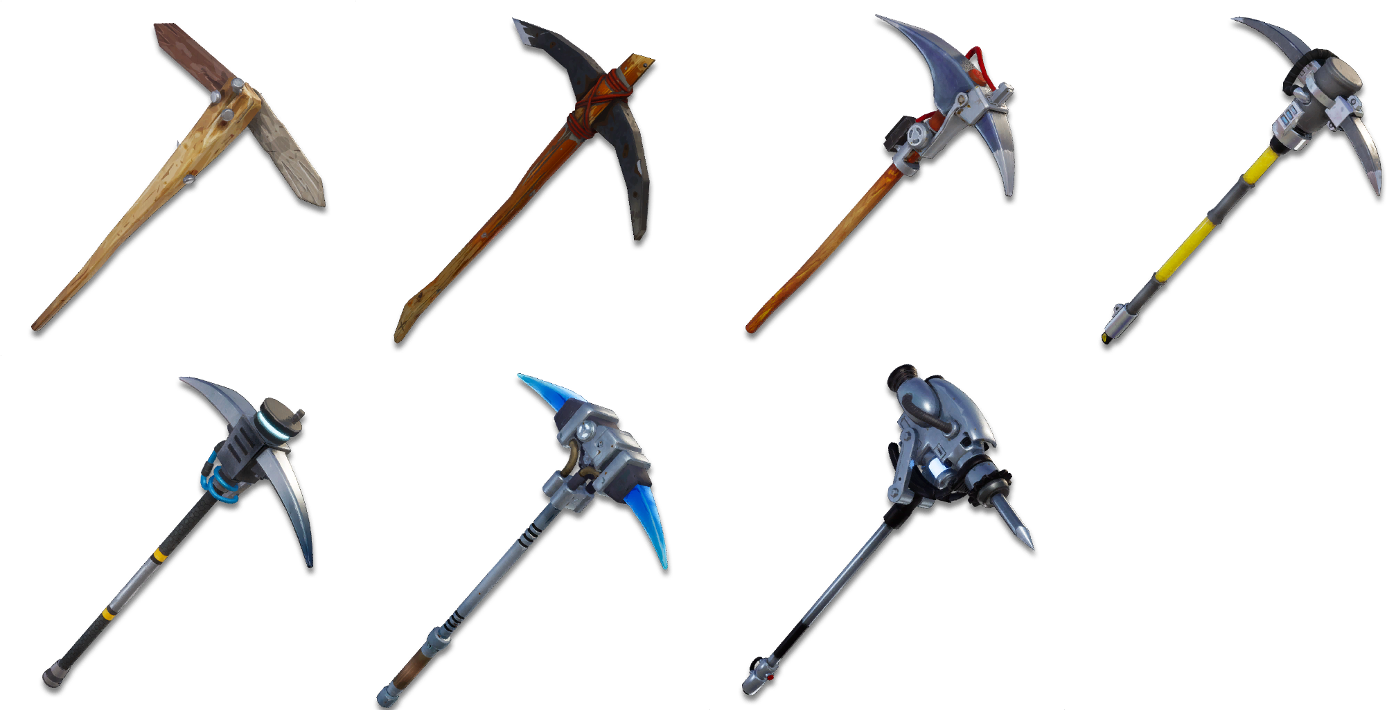 Can Founders Get Their Pickaxes They Have From Stw - Fortnite Save The World Pickaxe Upgrade Clipart (2040x1046), Png Download