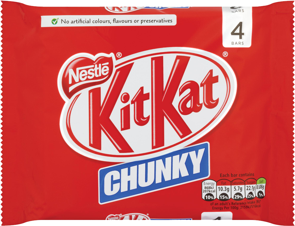 Kit Kat Chunky - Kit Kat Chunky Logo Clipart (1000x1000), Png Download
