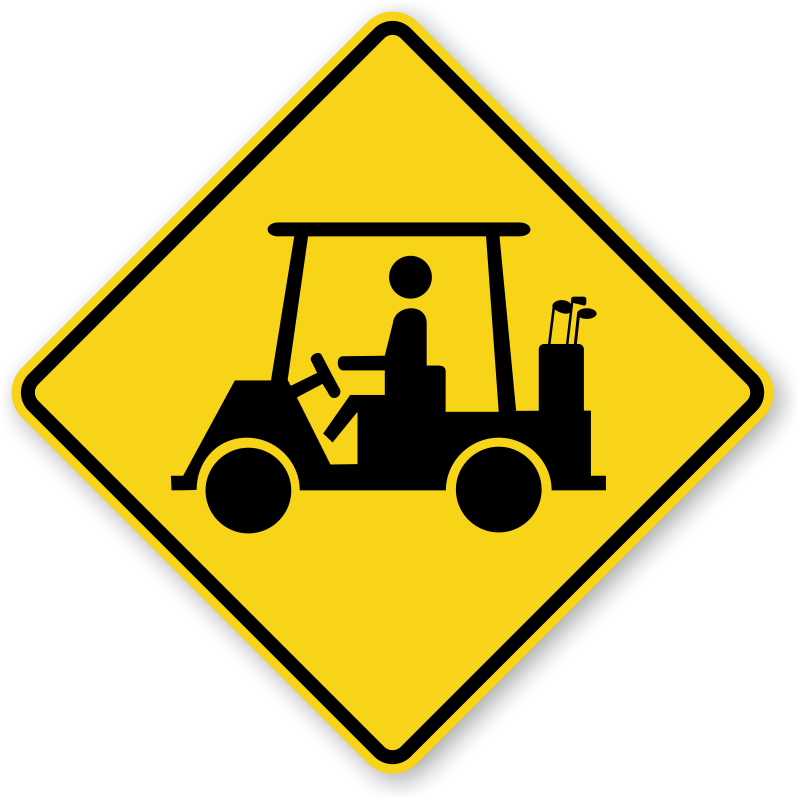 Golf Cart Symbol Clipart (800x800), Png Download