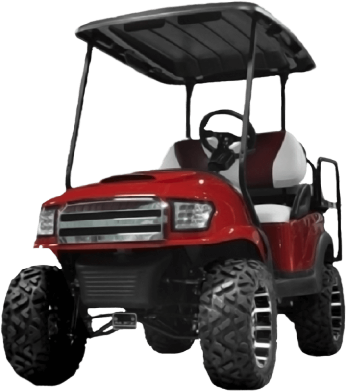 Custom Red Alpha Body By Brazos Valley Golf Cars - Alpha Body Kit For Club Car Precedent Clipart (768x816), Png Download