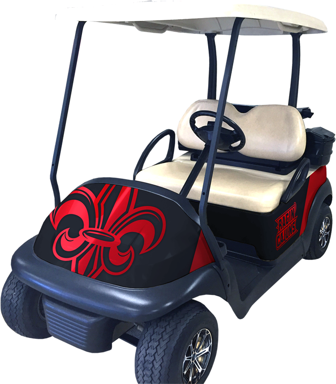 Ragin' Cajuns-themed Golf Cart Raffle Set For Homecoming - Golf Cart Clipart (720x799), Png Download