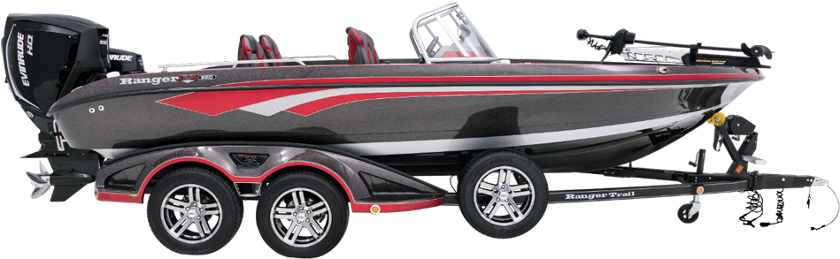 Boats & Personal Watercraft - Bass Boat Clipart (1000x465), Png Download