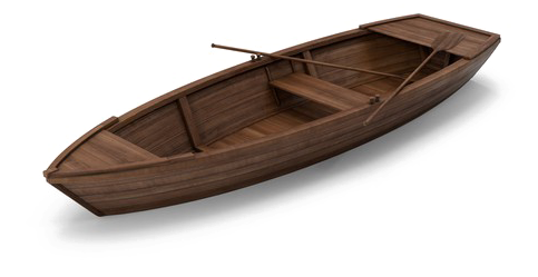 Wood Boat Png Free Download - Canoe Clipart (600x600), Png Download