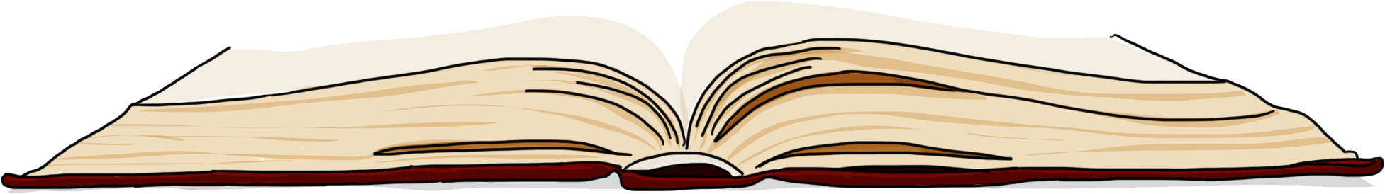 Download Book Transparent Draw - Open Book Drawing Transparent Clipart