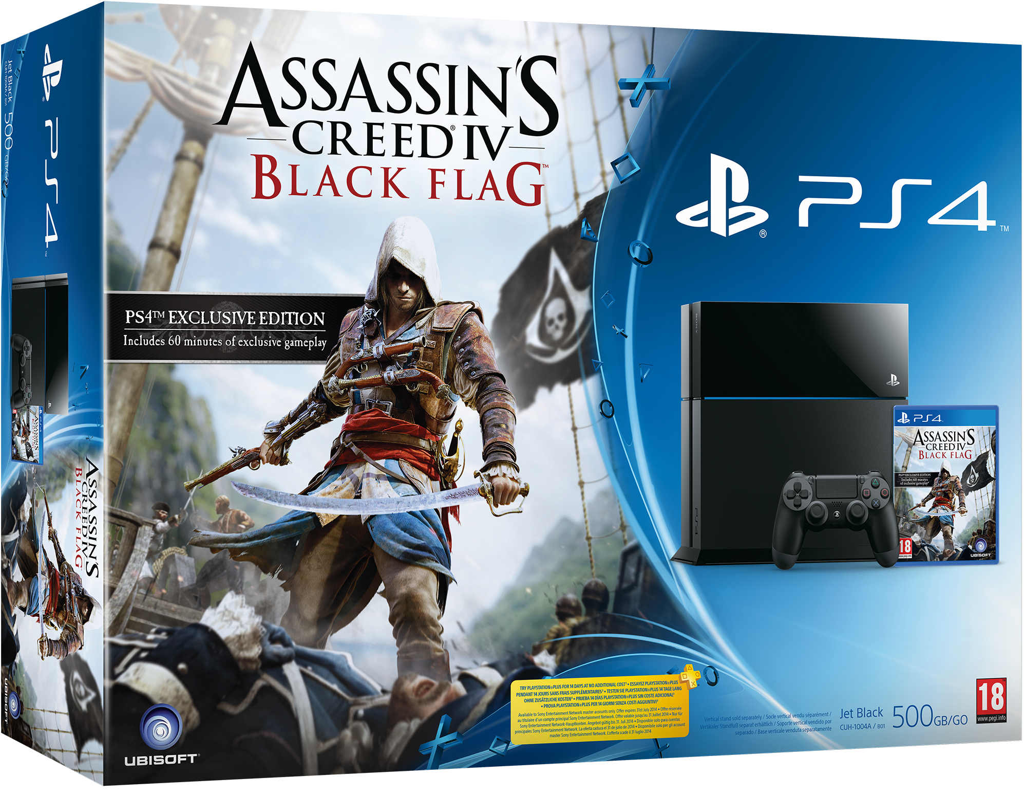 Ps4 Hw A Acbf - Assassins Creed 4 Black Flag Ps3 Clipart (2321x1772), Png Download