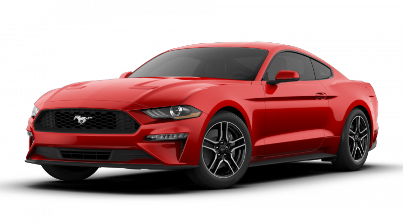 2019 Ford Mustang Race Red Clipart (800x443), Png Download