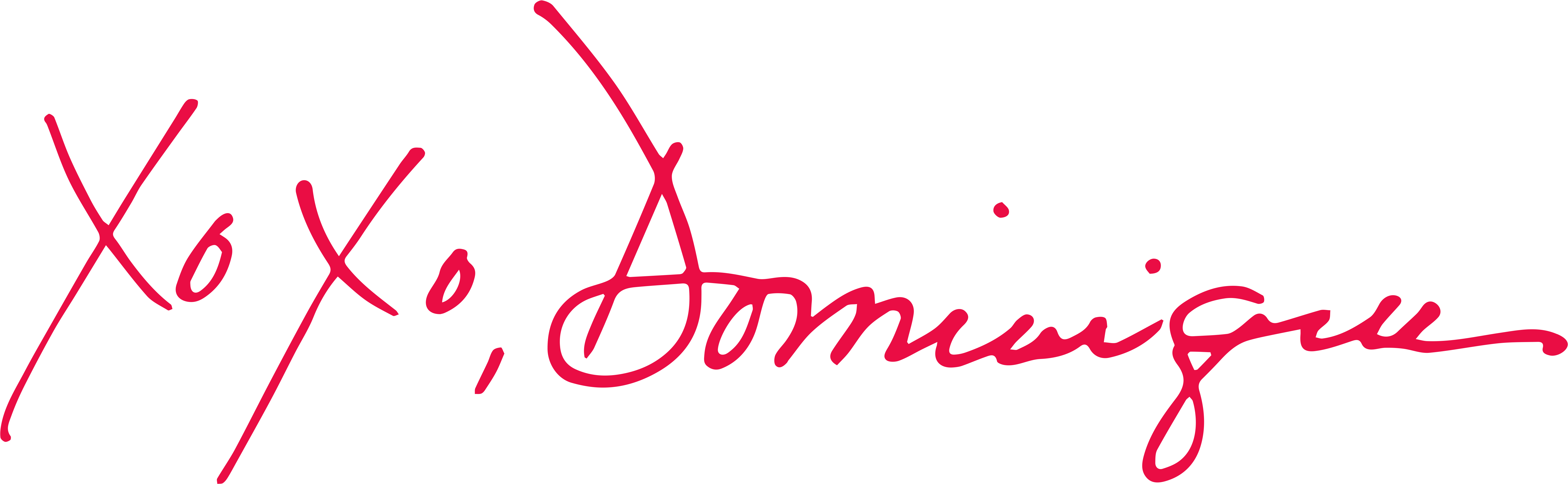 Xoxodominique Logo - Calligraphy Clipart (6420x1998), Png Download